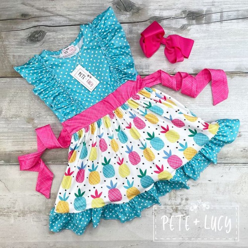 Tropical Pineapple Dress